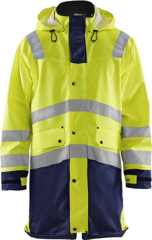Blåkläder - 4326-2005 - Regenjas - High Vis Geel/Marineblauw - Waterdicht Materiaal
