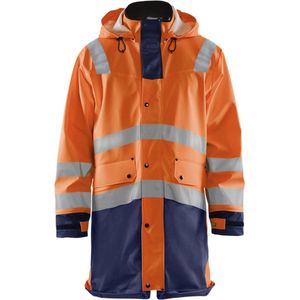 Blåkläder - LEVEL 3 - Regenjas - High-Vis Oranje/Marineblauw - Wind- en Waterdicht