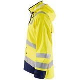 Blåkläder - 4302-2003 - Regenjas - High Vis Geel/Marineblauw - Wind- en Waterdicht