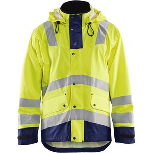 Blåkläder - 4302-2003 - Regenjas - High Vis Geel/Marineblauw - Wind- en Waterdicht