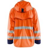 Blåkläder - 4302-2003 - Regenjas - High Vis Oranje/Marineblauw - Wind- en Waterdicht