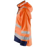 Blåkläder - 4302-2003 - Regenjas - High Vis Oranje/Marineblauw - Wind- en Waterdicht