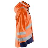Blåkläder - 4302-2003 - Regenjas - High Vis Oranje/Marineblauw - Wind- en Waterdicht