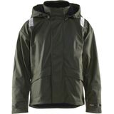 Blåkläder - 4302-2003 - Regenjas - High Vis Oranje/Marineblauw - Wind- en Waterdicht