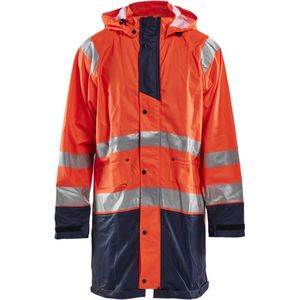 Blåkläder - 4324-2000 - Regenjas - High Vis Oranje/Marineblauw - Waterdicht