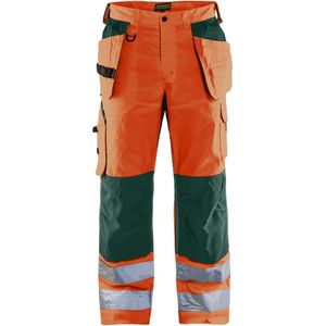 Blaklader Werkbroek High Vis met ventilatie 1565-1811 - High Vis Oranje/Groen