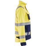 Blaklader Dames jack High Vis 4903-1811 - High Vis Geel/Marineblauw