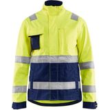 Blaklader Dames jack High Vis 4903-1811 - High Vis Geel/Marineblauw