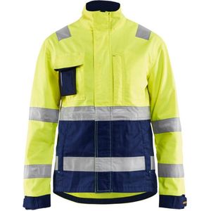 Blaklader Dames jack High Vis 4903-1811 - High Vis Geel/Marineblauw