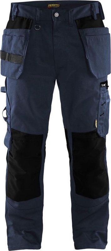 Blaklader 1555 Werkbroek met spijkerzakken Donkerblauw/Zwart