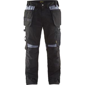 Blaklader 1555 Werkbroek - Grijs - Polyester/Katoen - Kniebeschermerszakken van CORDURA®