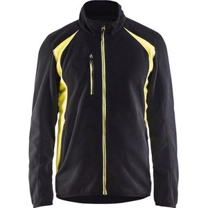 Blaklader Fleecejack 4730-2510 - Zwart/High Vis Geel