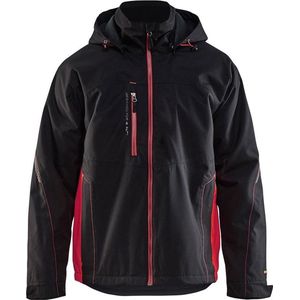 Blåkläder - 4790-1977 - Shelljack - Zwart/Rood - Wind- en Waterdicht