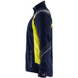 Blaklader Microfleecevest Visible 4993-1010 - Marine/High Vis Geel - 4XL