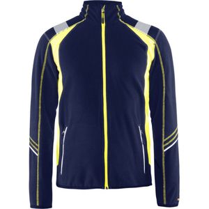 Blaklader Microfleecevest Visible 4993-1010 - Marine/High Vis Geel - 4XL