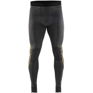 Blaklader Lange onderbroek 100% merino XLIGHT 1844-1734 - Donkergrijs/Geel - 4XL