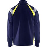 Blåkläder - 3432-1158 - Sweatshirt - Marine/High Vis Geel - 100% Katoen/Polyester