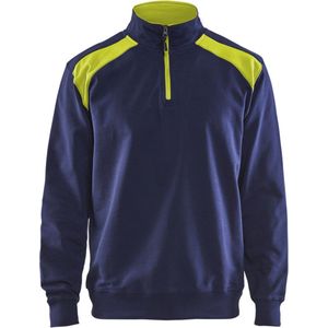 Blåkläder - 3353 Sweatshirt - Bi-Colour - 100% Katoen - Hoge Kraag met Rits