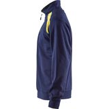 Blåkläder - Sweatshirt - Bicolour - Marine/High-Vis Geel - Materiaal
