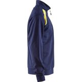Blåkläder - Sweatshirt - Bicolour - Marine/High-Vis Geel - Materiaal