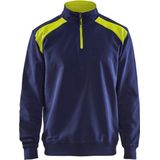 Blåkläder - Sweatshirt - Bicolour - Marine/High-Vis Geel - Materiaal