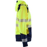 Blåkläder - 3546-2528 - Hooded Sweatshirt - High Vis Geel/Marineblauw - Gecertificeerd EN ISO 20471