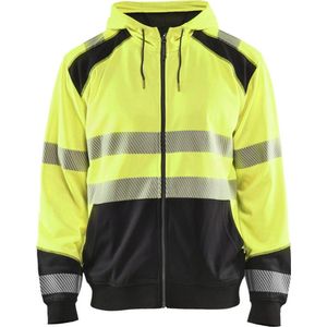 Blåkläder - 3546-2528 - Hooded Sweatshirt - High Vis Geel/Zwart - Polyester