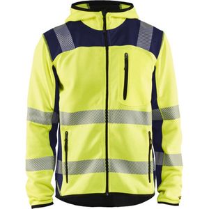 Blåkläder - 4923-2120 - Gebreid Vest met Capuchon - High Vis Geel/Marineblauw