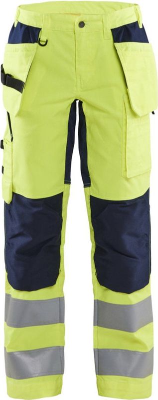 Blåkläder - 7163-1811 - Werkbroek - High Vis Geel/Marineblauw - Stretchmateriaal