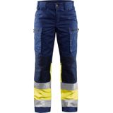Blåkläder - 7161-1811 - Werkbroek - Marine/High Vis Geel - Stretchmateriaal - EN ISO 20471