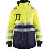 Blåkläder 4472-1987 Dames winterparka High Vis High Vis Geel/Marineblauw maat L