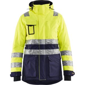 Blåkläder 4472-1987 Dames winterparka High Vis High Vis Geel/Marineblauw maat L