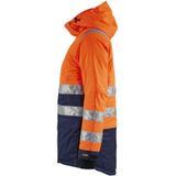 Blåkläder 4472-1987 Dames winterparka High Vis High Vis Oranje/Marineblauw maat L