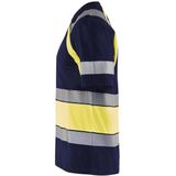 Blåkläder - 3421-1030 - T-shirt - High Vis Marine/High Vis Geel - Katoen/Polyester