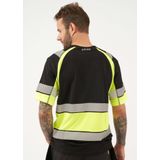 Blåkläder - 3421-1030 - T-shirt - High Vis Marine/High Vis Geel - Katoen/Polyester