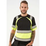 Blåkläder - 3421-1030 - T-shirt - High Vis Marine/High Vis Geel - Katoen/Polyester
