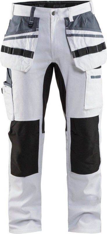 Blåkläder - Schilders Werkbroek - Wit/Zwart - Stretch