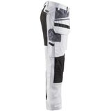 Blåkläder - 1910-1000 Werkbroek - Wit/Zwart - Katoen/Stretch - CORDURA® Versterkt