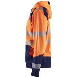 Blåkläder - 3546-2528 - Hooded Sweatshirt - High Vis - Oranje/Marineblauw - Gecertificeerd EN ISO 20471