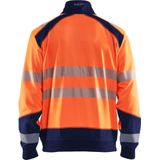Blåkläder - 3558-2528 Sweatshirt - High Vis - Oranje/Marineblauw - Kangoeroezak