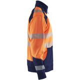 Blaklader Sweatshirt hele rits High Vis 3558-2528 - High Vis Oranje/Marineblauw