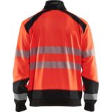 Blåkläder - 3558-2528 - Sweatshirt - High Vis Rood/Zwart - Katoen/Polyester