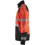 Blåkläder - 3558-2528 - Sweatshirt - High Vis Rood/Zwart - Katoen/Polyester