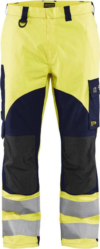 Blaklader Multinorm werkbroek Inherent 1588-1512 - High Vis Geel/Marineblauw - C146