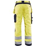 Blaklader Multinorm werkbroek Inherent 1589-1512 - High Vis Geel/Marineblauw - C146