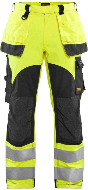 Blaklader Multinorm werkbroek Inherent 1589-1512 - High Vis Geel/Marineblauw - C146