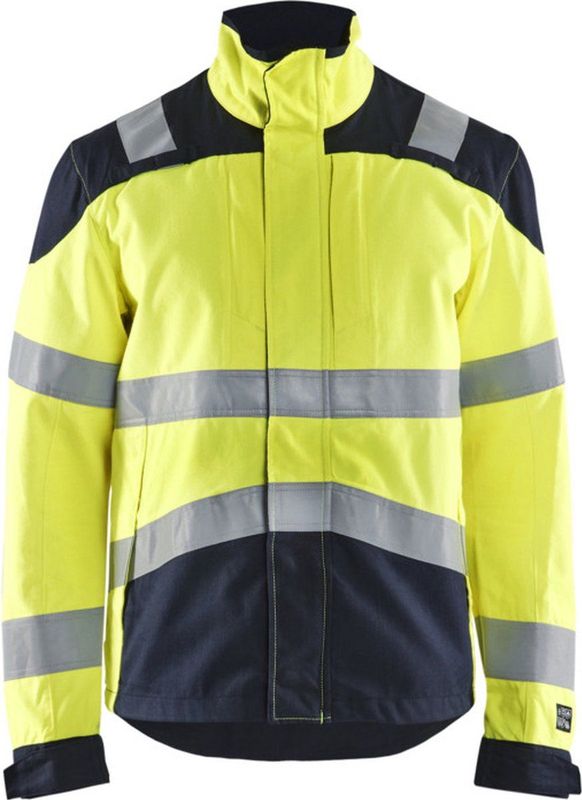 Blåkläder - 4089-1512 - Multinorm Jack - Geel/Marineblauw - Inherent Vlamvertragend Materiaal