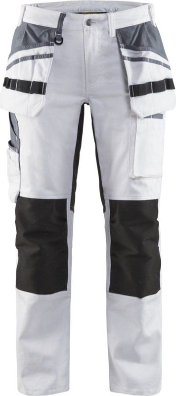 Blåkläder - 7910-1000 - Schildersbroek - Wit/Zwart - Katoen/Stretch