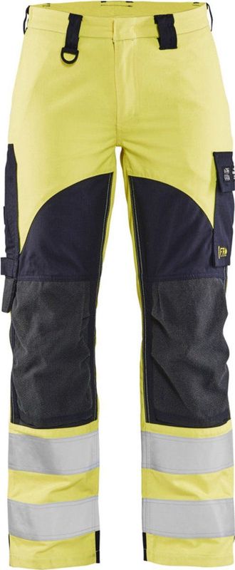 Blåkläder 7189-1512 Werkbroek - High Vis Geel/Marineblauw - Inherent Materiaal