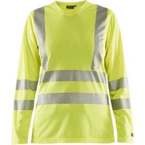 Blåkläder - 3485-1013 - T-shirt Lange Mouw - High Vis Geel - 100% Polyester